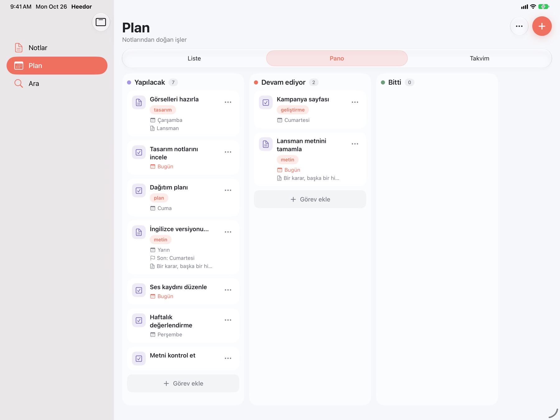 Heedor — iPad