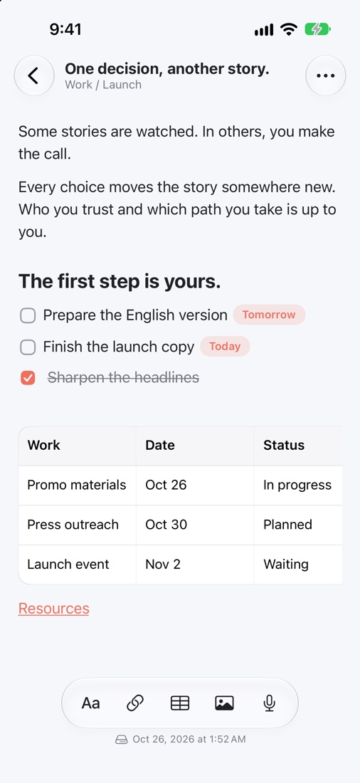Writing that stays out of your way